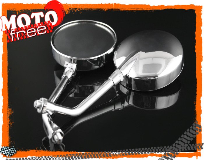 Lusterka lusterko stylowe okrągłe duże chrom 10mm