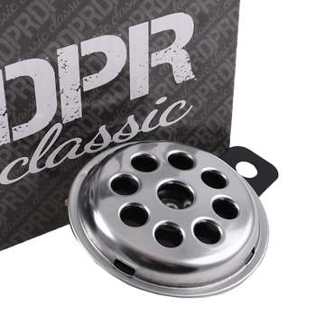 Klakson sygnał dźwiękowy 6V chrom uniwersalny DPR Classic
