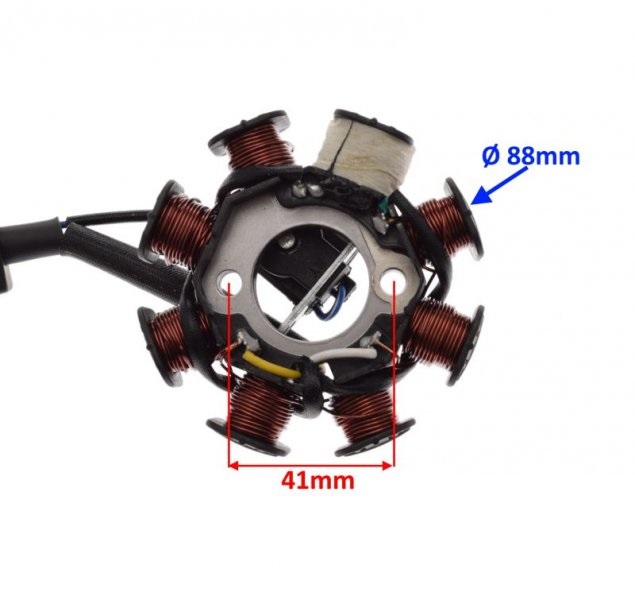 Stator iskrownik regulator napięcia silnik 4T kpl