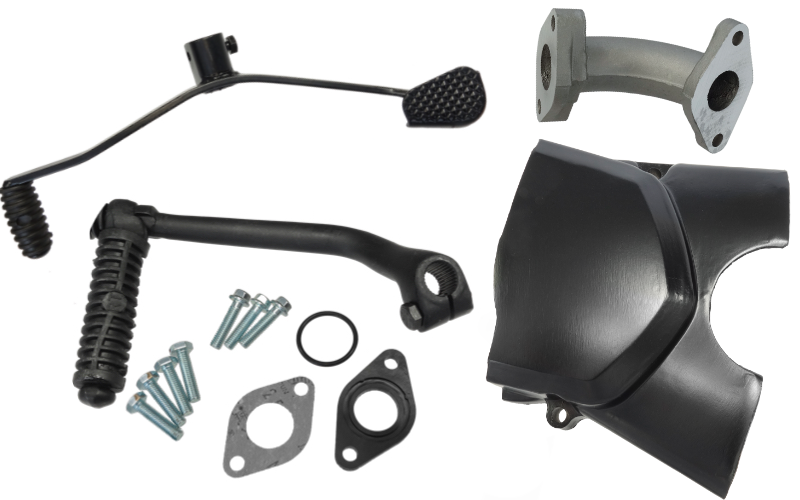 Silnik Moretti 50cc motorower czarny 139FMB