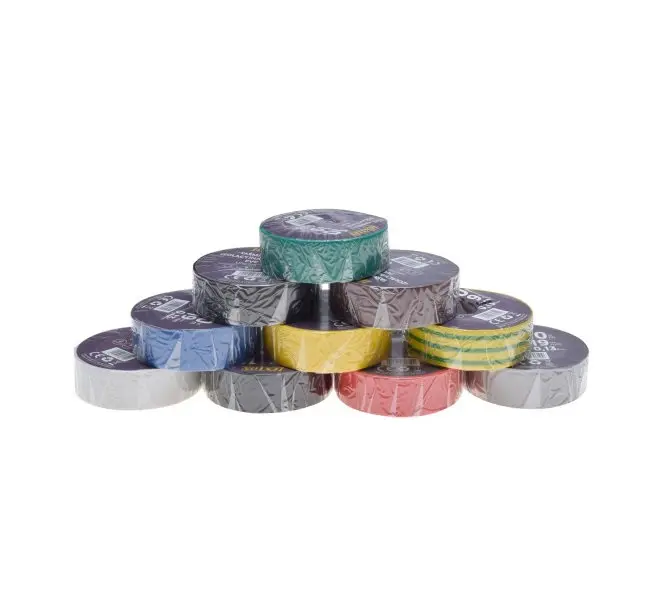 Taśma izolacyjna Lexton Multikolor 19mm 10m 10 sztuk
