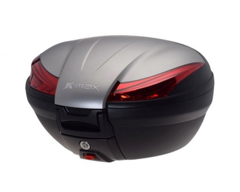 Kufer k-max z płytą montażową srebrny 50l