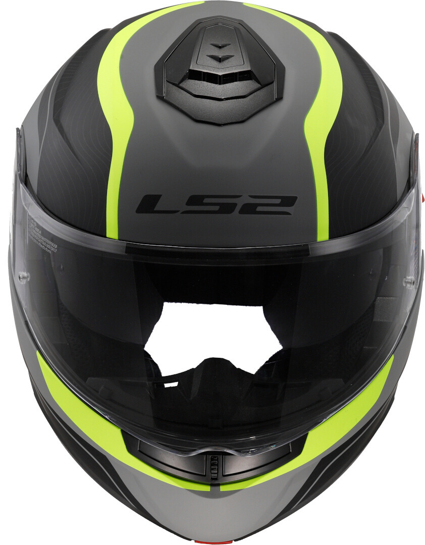 Kask szczękowy LS2 FF908 STROBE II MONZA M.BL. H-V YEL homologacja ECE 22.06