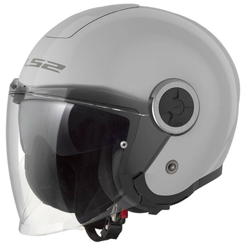 Kask otwarty LS2 OF620 Solid Classy Pearl Grey homologacja ECE 22.06