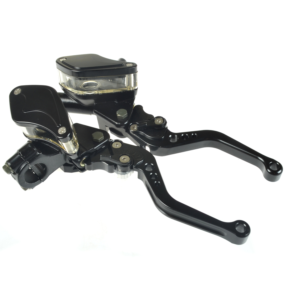 Dźwignie Klamki Hamulca Sprzęgła TWIN Czarne Pompa