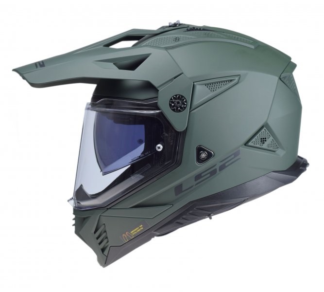 Kask LS2 MX702 Pioneer II Solid M. MIL. GR. homologacja 22.06