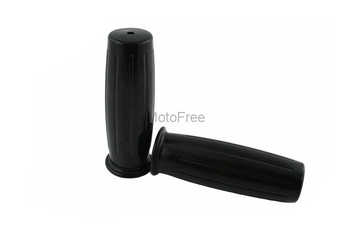 Manetki guma kierownicy retro czarne 1 + 7/8 cal