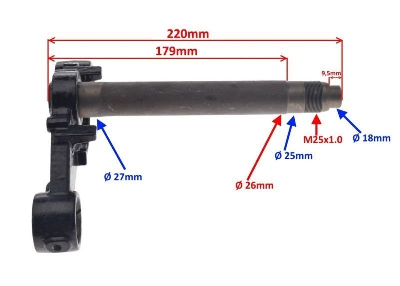 Junak 126 Widelec Półka Dolna Zawieszenia