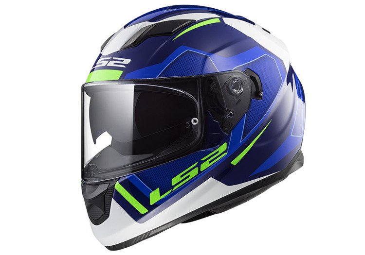 Kask sportowy ls2 ff320 stream evo axis blue white
