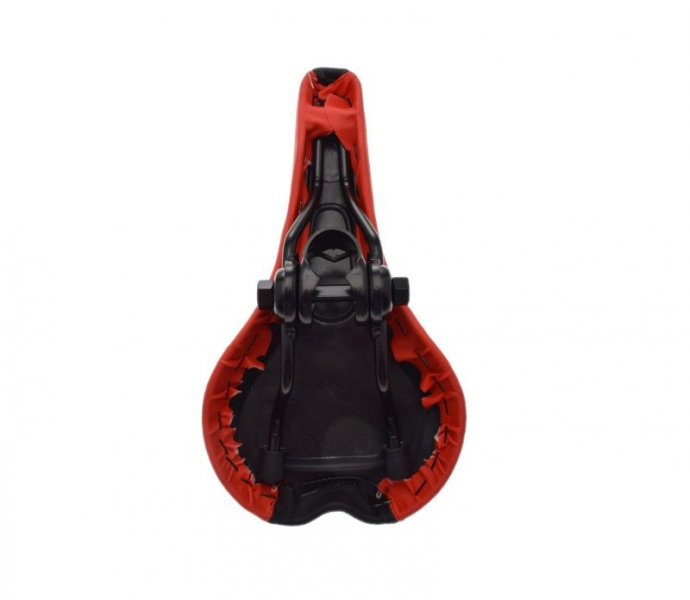 Siedzenie rowerowe mtb czarno/czerwone 255x135
