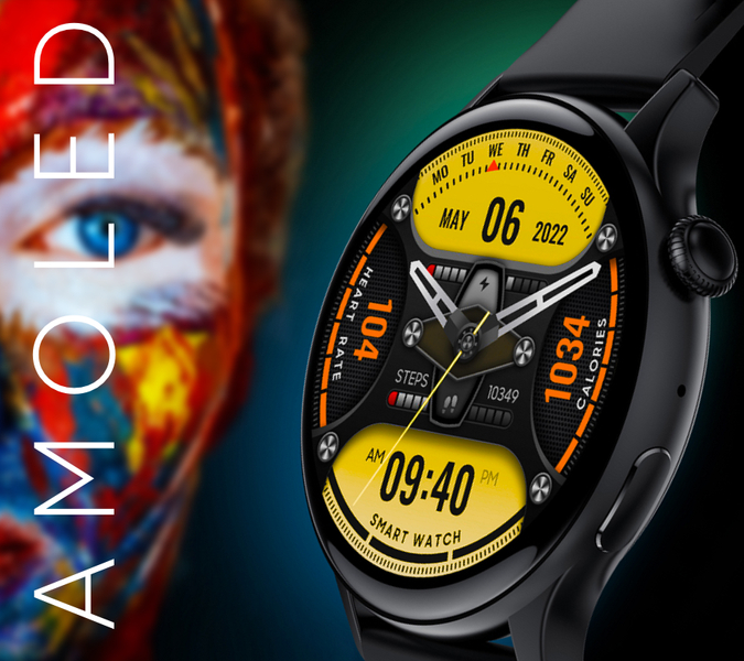 Smartwatch zegarek Rubicon męski RNCF10 czarny