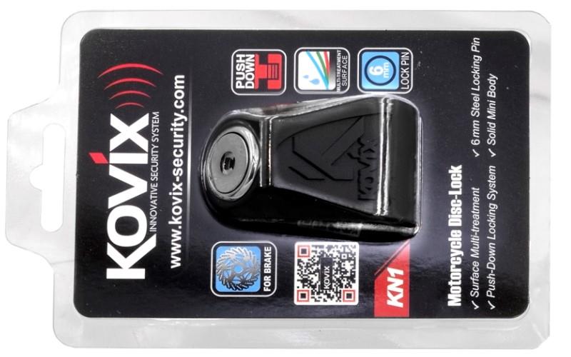 Kovix kn1 blokada tarczy czarna zabezpieczenie
