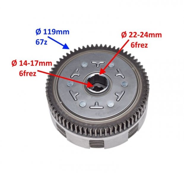 Sprzęgło silnik YX160 PitBike MRF