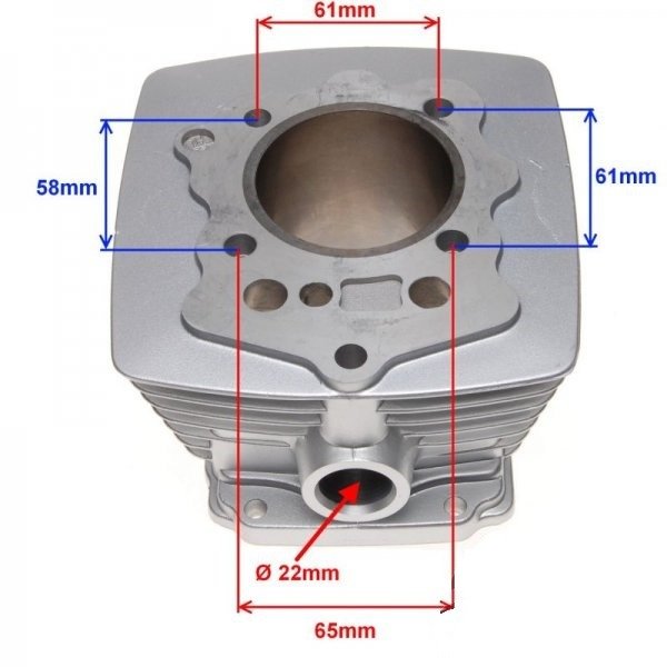 Cylinder kompletny loncin 200ccm 4t 63,00mm