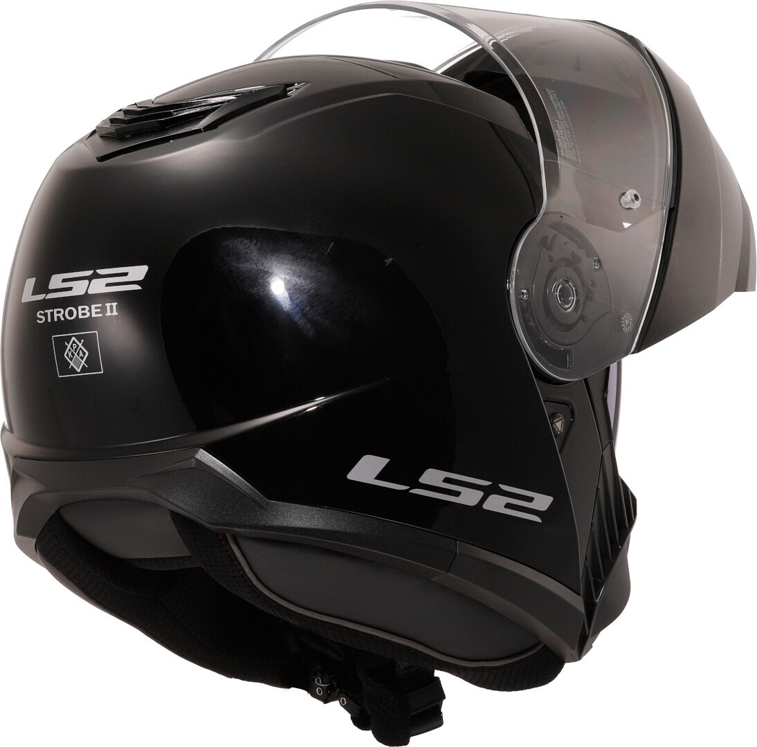 Kask szczękowy LS2 FF908 STROBE II SOLID BLACK homologacja ECE 22.06