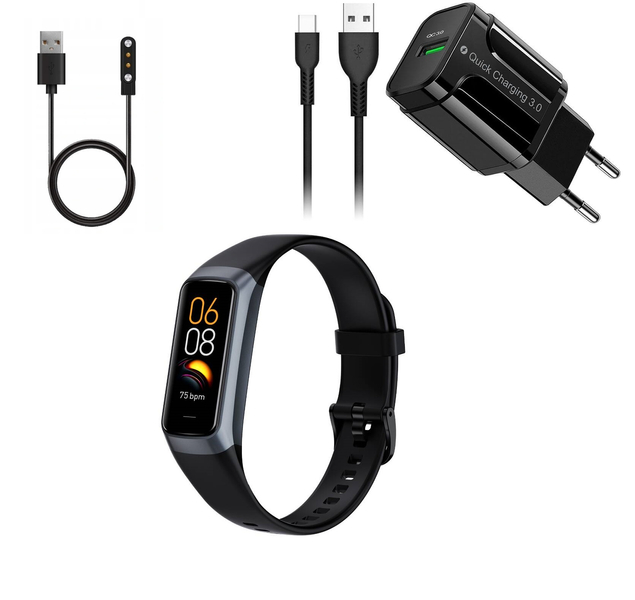 Smartwatch zegarek męski Rubicon RNCF05 zestaw 4 produktów tryby sportowe