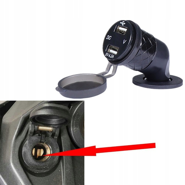 Motocyklowe gniazdo ładowarka do BMW 2xUSB 4,2A