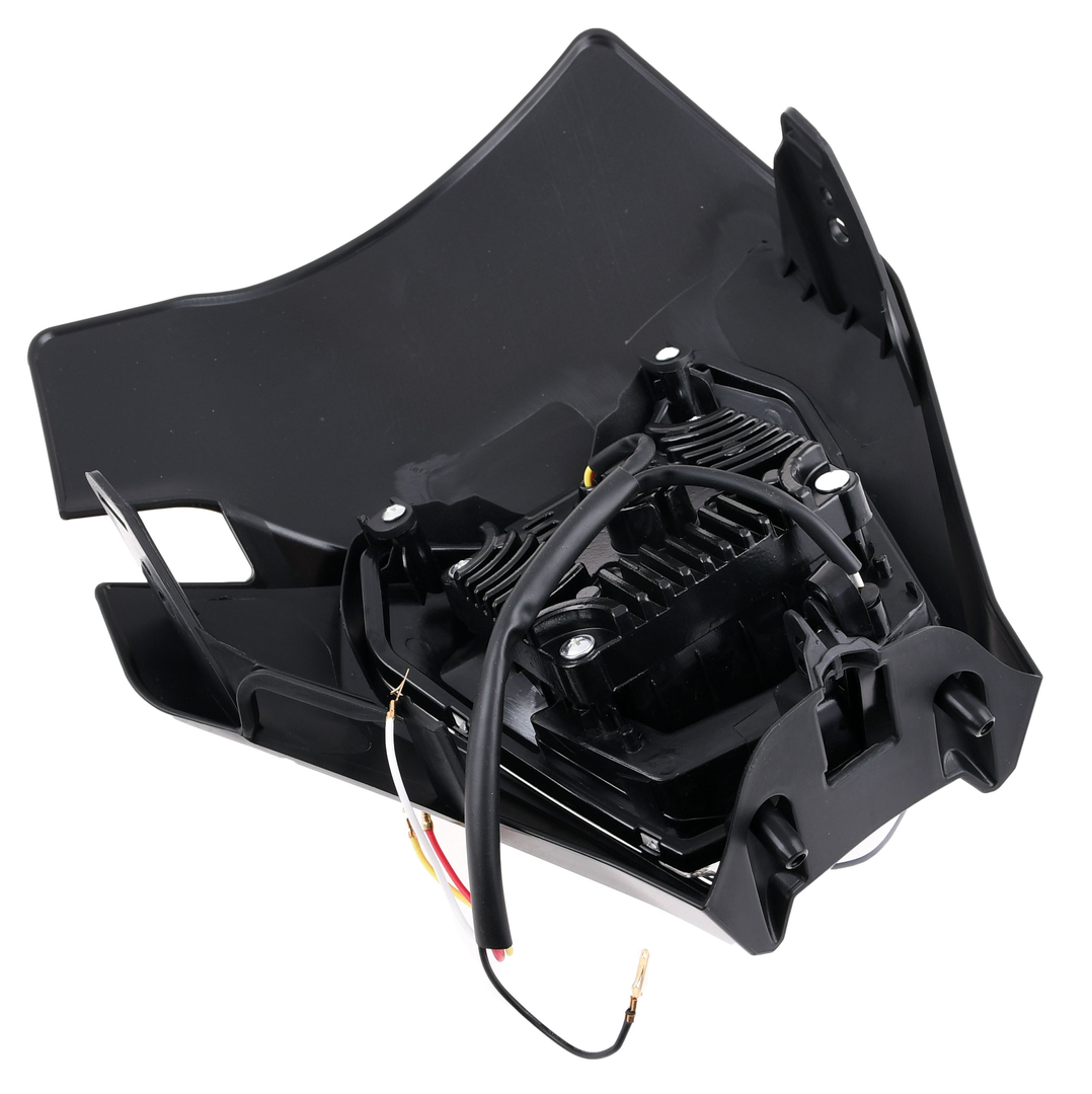 Owiewka uniwersalna czarna z wkładem lampy Led cross enduro