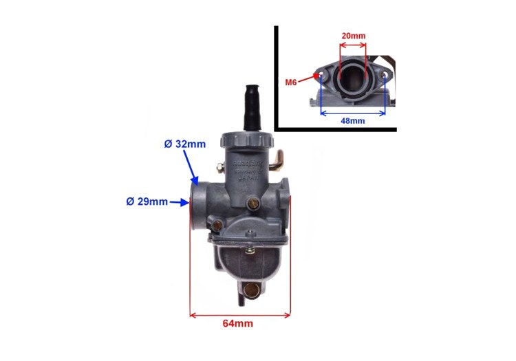 Silnik 110cc 152FMH 4T 4-biegowy + gaźnik PZ22 Junak Romet Barton Zipp