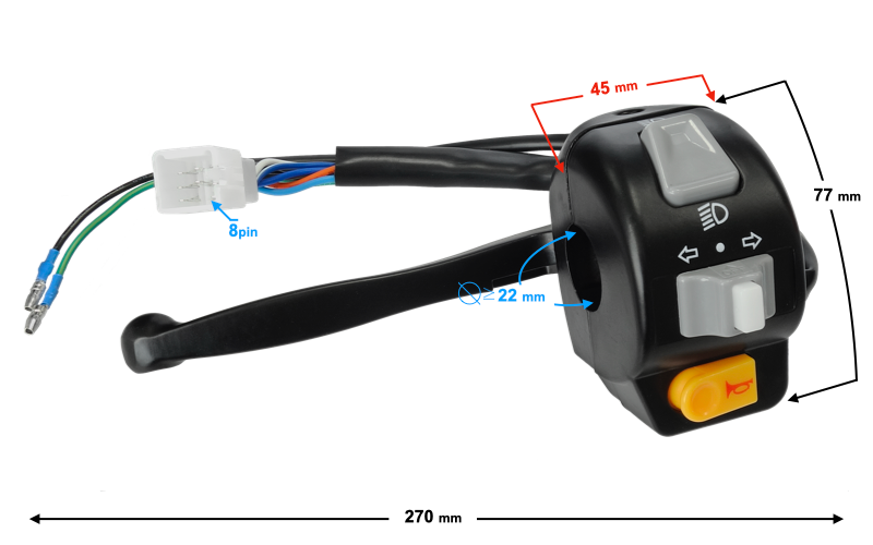 Przełącznik zespolony lewy skuter Barton Scalpel