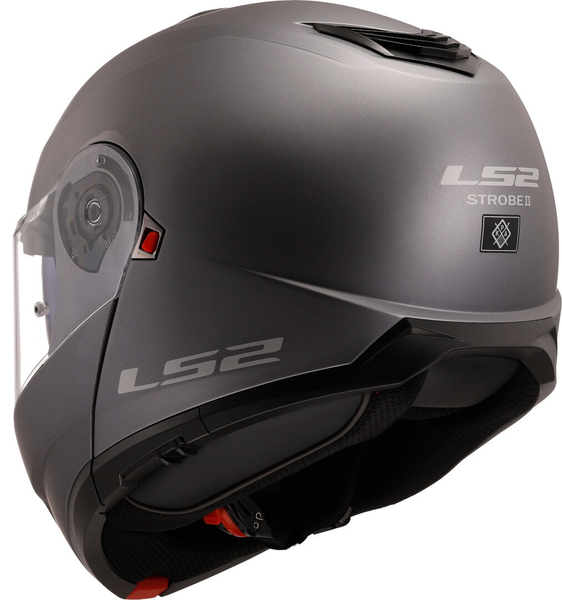 Kask szczękowy LS2 FF908 STROBE II SOLID MATT TITANIUM homologacja ECE 22.06