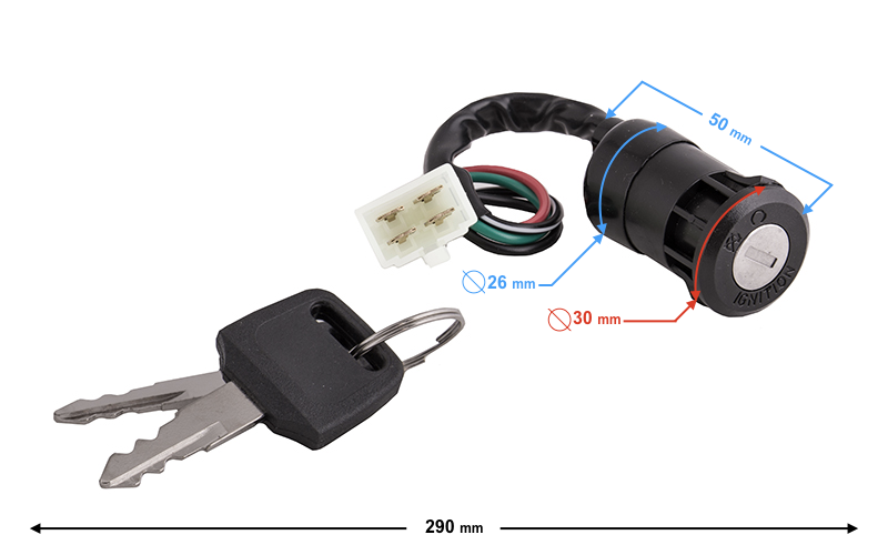 Stacyjka uniwersalna do Quad ATV Bashan traktor