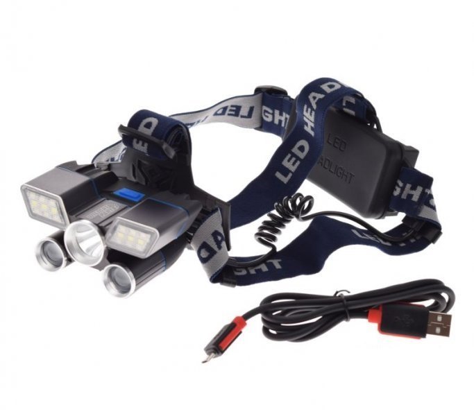 Latarka Czołowa LED Kemping Rower Warsztat Namiot