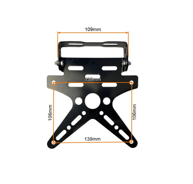 Uchwyt mocowanie tablicy rejestracyjnej uniwersalne skuter motocykl atv