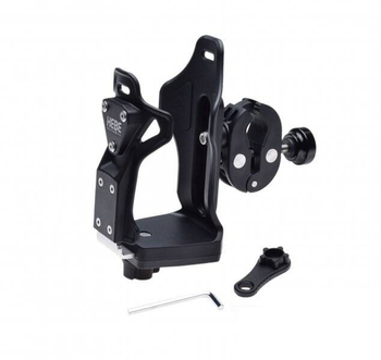 Uchwyt na butelkę na kierownicę aluminiowy czarny Hebe