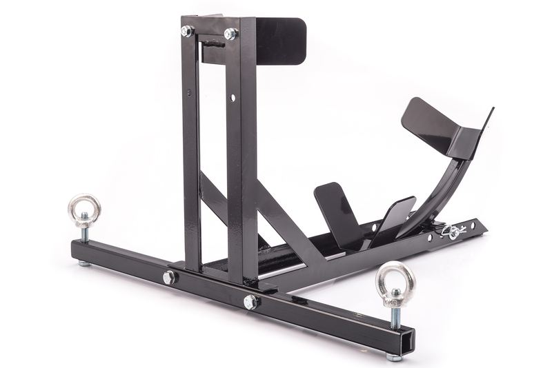 Stojak uchwyt podnośnik pod przednią oponę koło HLP czarny