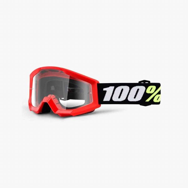 Gogle 100% Strata Mini Red junior dziecięce czerwone