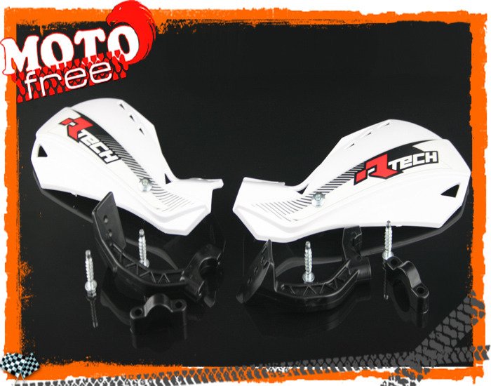 Racetech dual osłona osłony rąk handbary białe