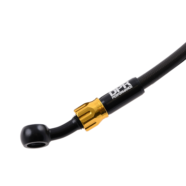 Przewód hamulcowy w oplocie czarno złoty 90cm DPR Performance