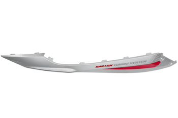 Obudowa dolna progowa prawa srebrno-czerwona Barton Scalpel