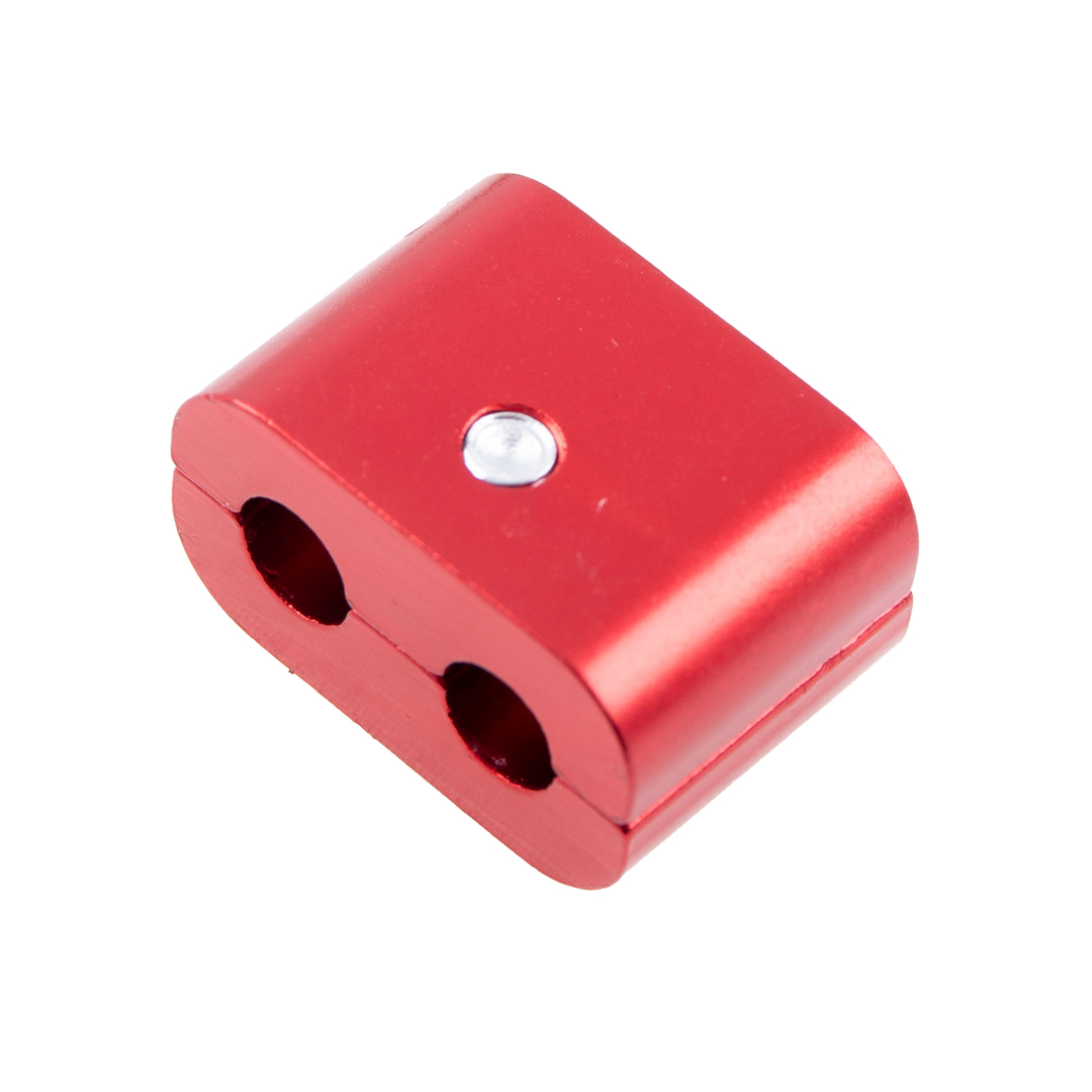 Łącznik linek uniwersalny aluminiowy cnc czerwony Racing Force