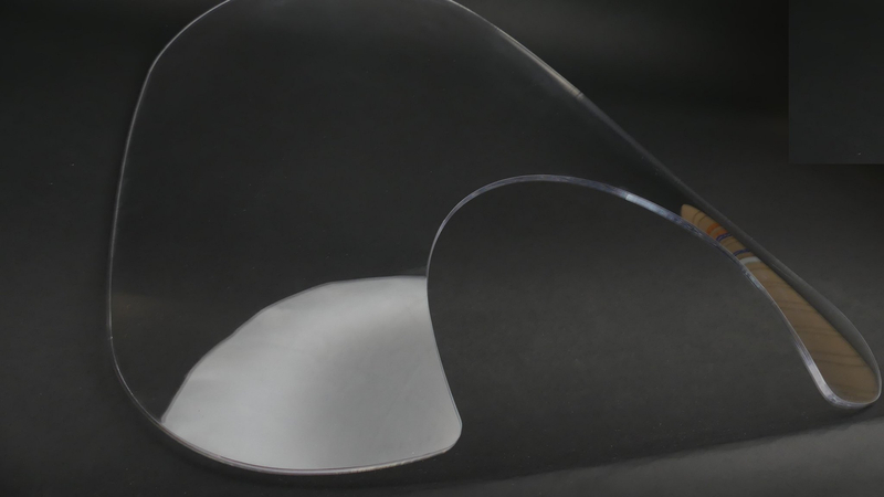 Szyba Motocyklowa Duża Chopper 650x570mm Gruba