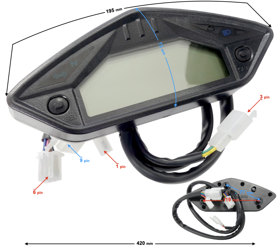 Licznik do Barton Hyper 125 cyfrowy