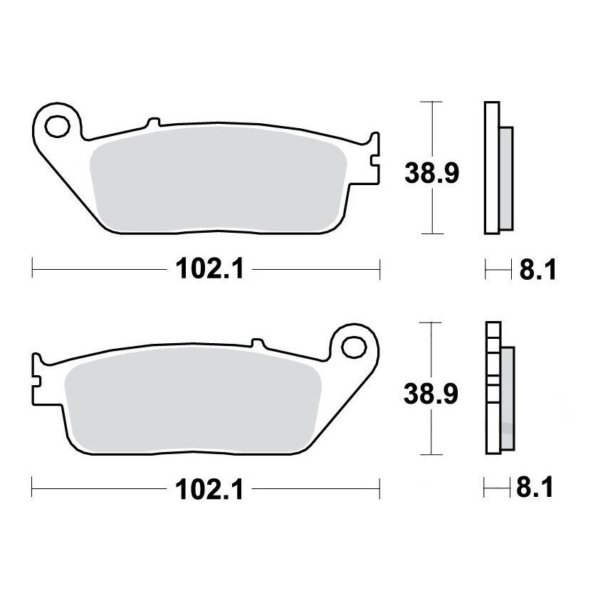Klocki hamulcowe TRW MCB598 Suzuki Triumph Cagiva
