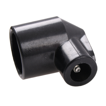 Fajka świecy zapłonowej bakelit czarna 90 st. krótka 17mm