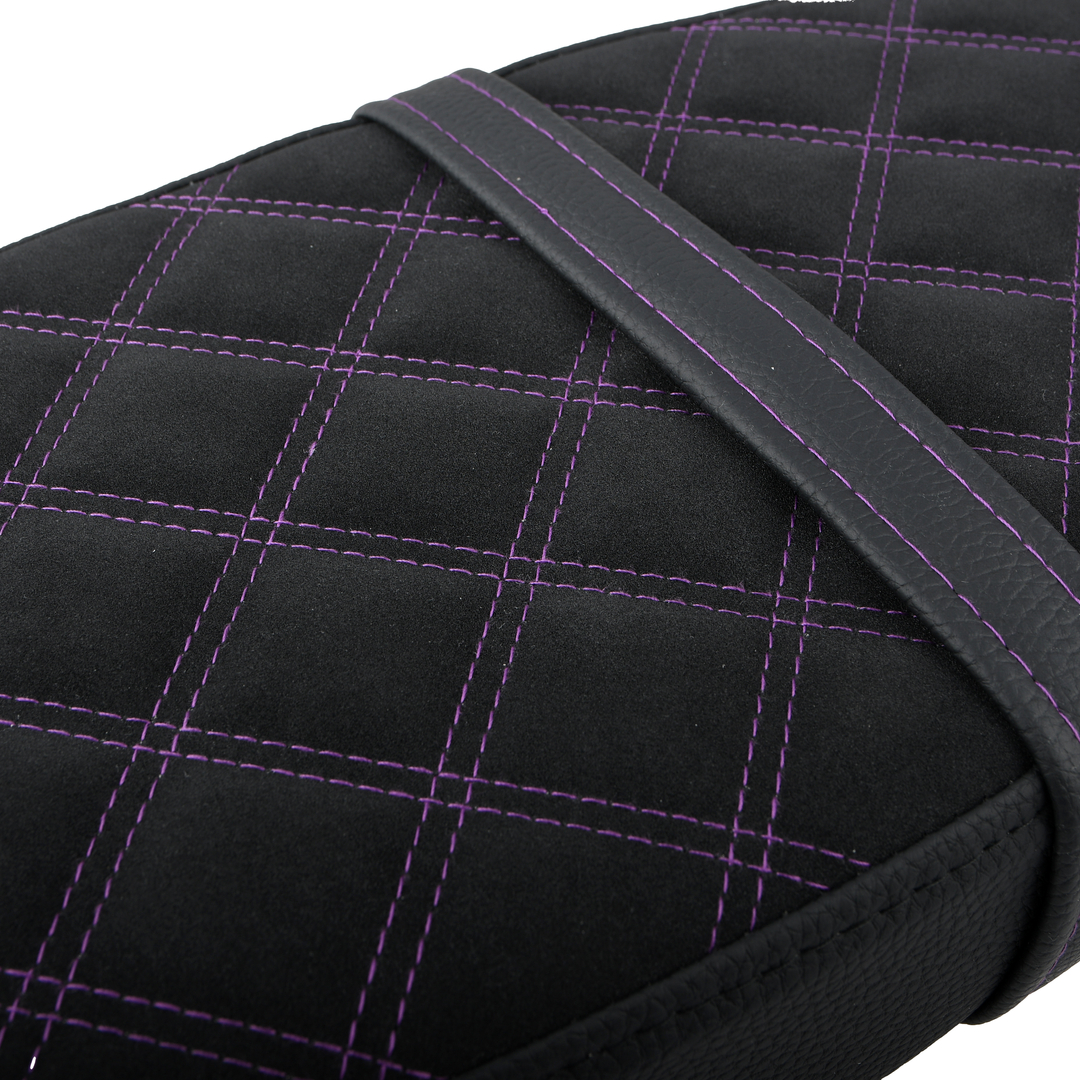 Siedzenie pikowane czarne + fioletowo czarne szwy Simson S50 S51 S70 DPR