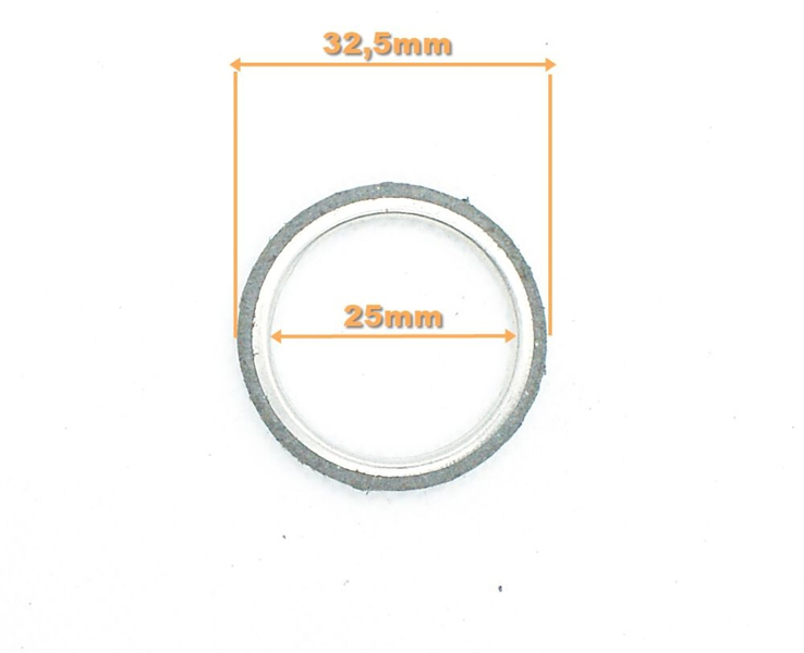 Uszczelka papierowo-metalowa rury wydechowej do silników 2T