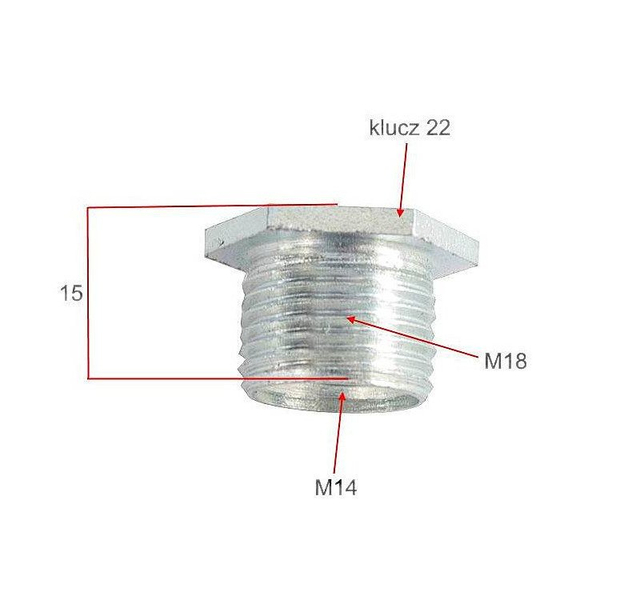Redukcja gwintu świecy zesaw naprawczy m14 m18