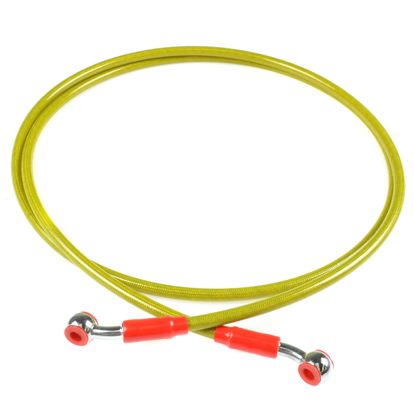 Przewód hamulcowy w stalowym oplocie złoty 170cm Racing Force