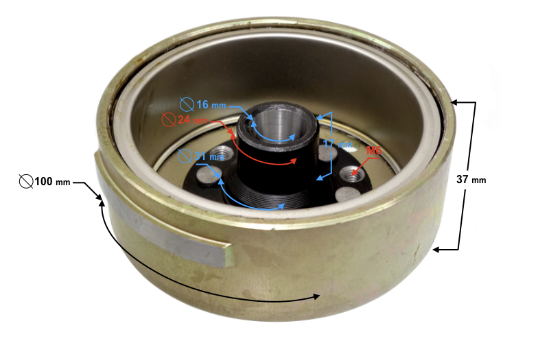 Magneto koło zamachowe do skutera Barton Galactic