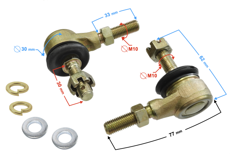 Końcówka drążka kierowniczego Atv Quad Bashan Loncin 200cc