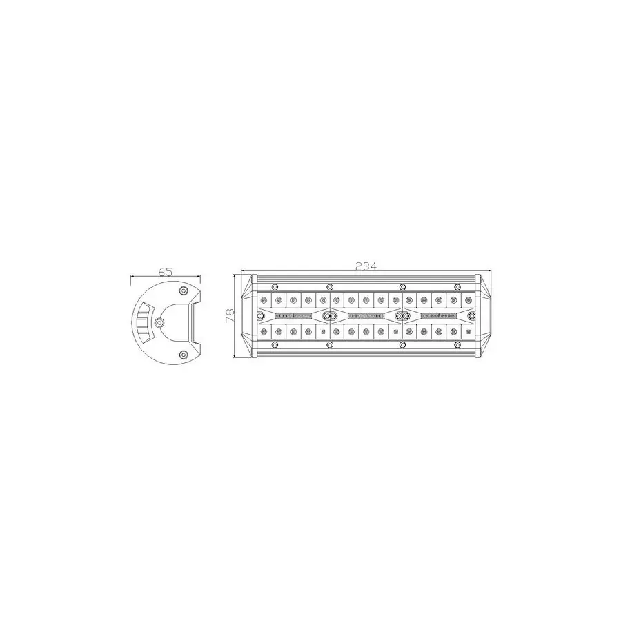 Lampa robocza panel 60Led 39W combo 12/24V ECE R10 3900lm
