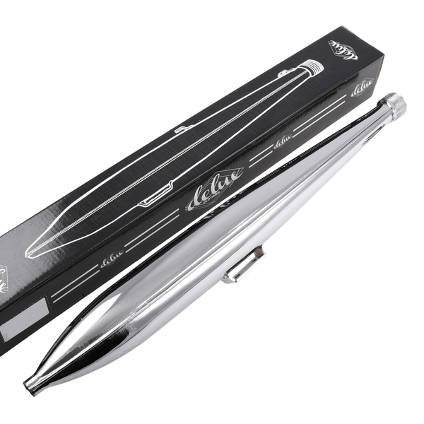 Tłumik wydech chrom Romet Komar Ogar Kadet Delux