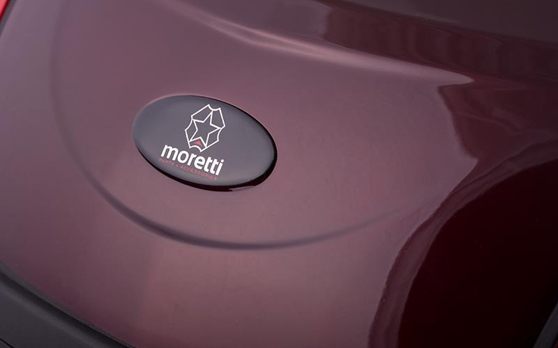 Kufer Moretti MR-889 46l czerwony czerwony odblask