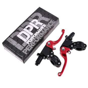 Dźwignia hamulca sprzęgła + obejmy czerwone Simson DPR