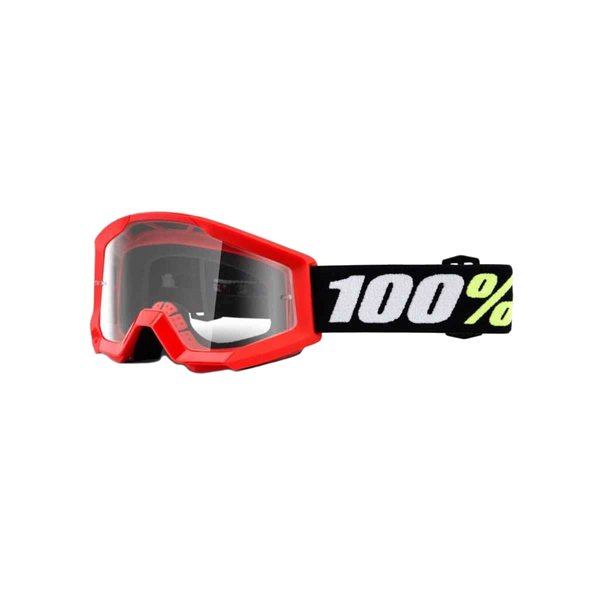 Gogle 100% Strata Mini Red junior dziecięce czerwone